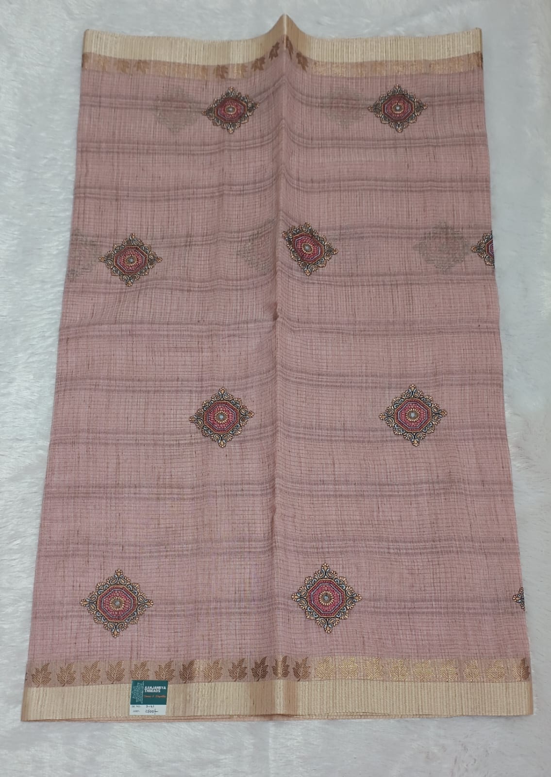 Light Thistle Pure Cotton Saree