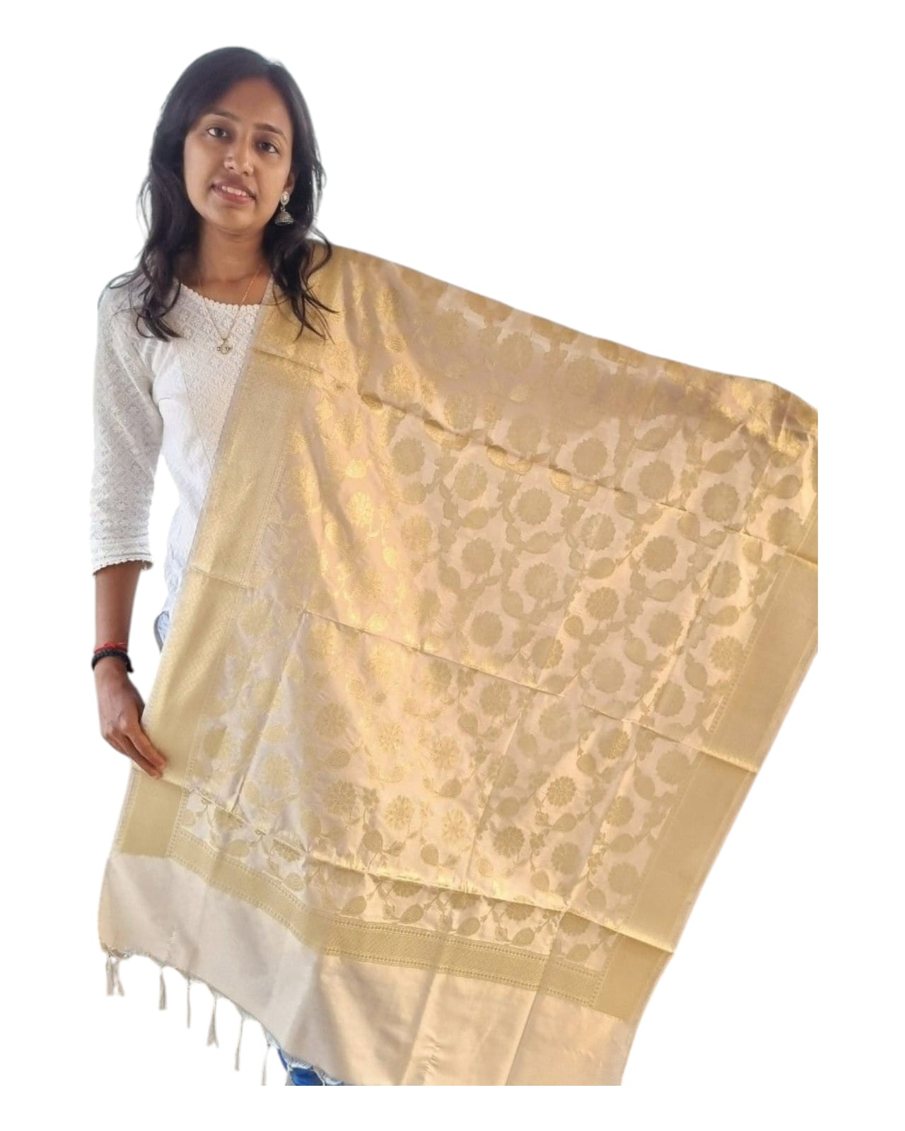 Hazelnut Silk Dupatta