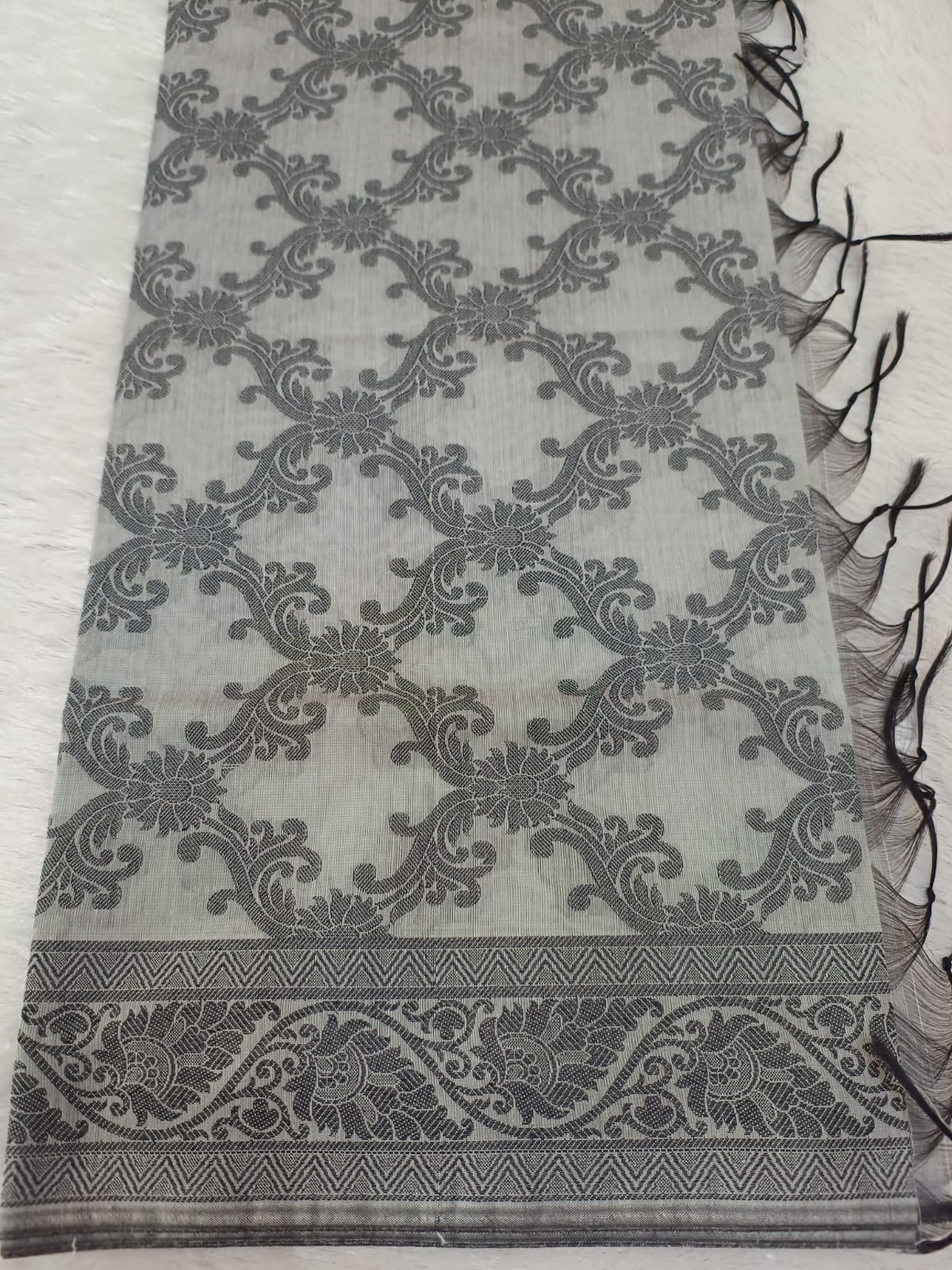 Dark Grey Fancy Dupatta