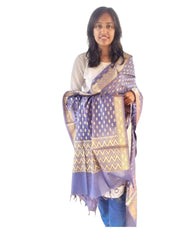 Blue Cotton Dupatta