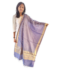 Blue Cotton Dupatta