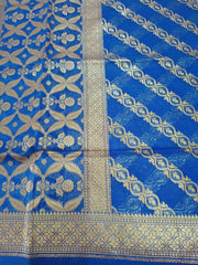 Blue Organza Dupatta