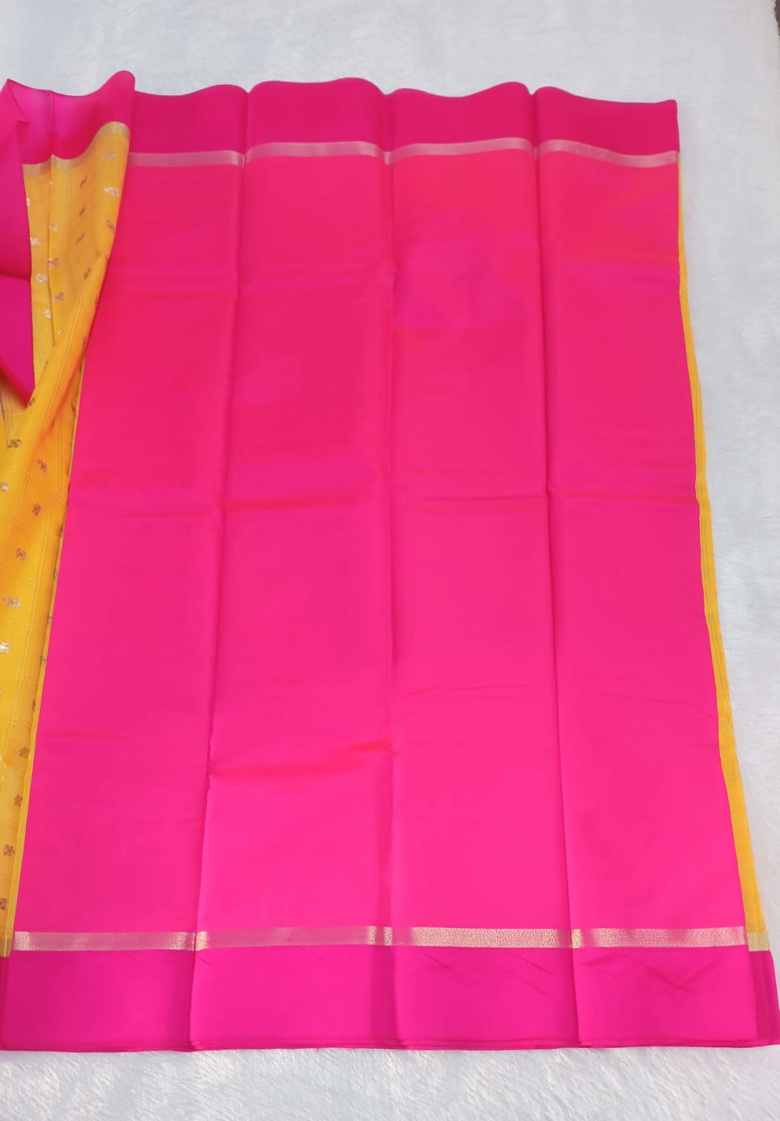 Bumblebee Fancy Check Saree