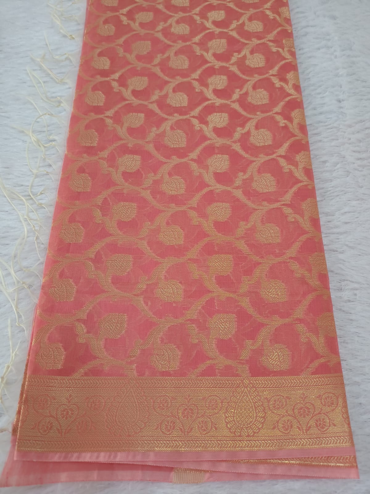 Dark Peach Fancy Dupatta