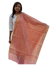 Dark Peach Fancy Dupatta