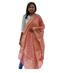 Dark Peach Fancy Dupatta
