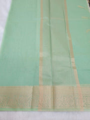 Seafoam Supernet Saree