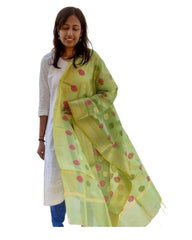 Emerald Green Multi Colour Fancy Dupatta