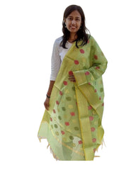 Emerald Green Multi Colour Fancy Dupatta