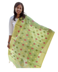 Emerald Green Multi Colour Fancy Dupatta