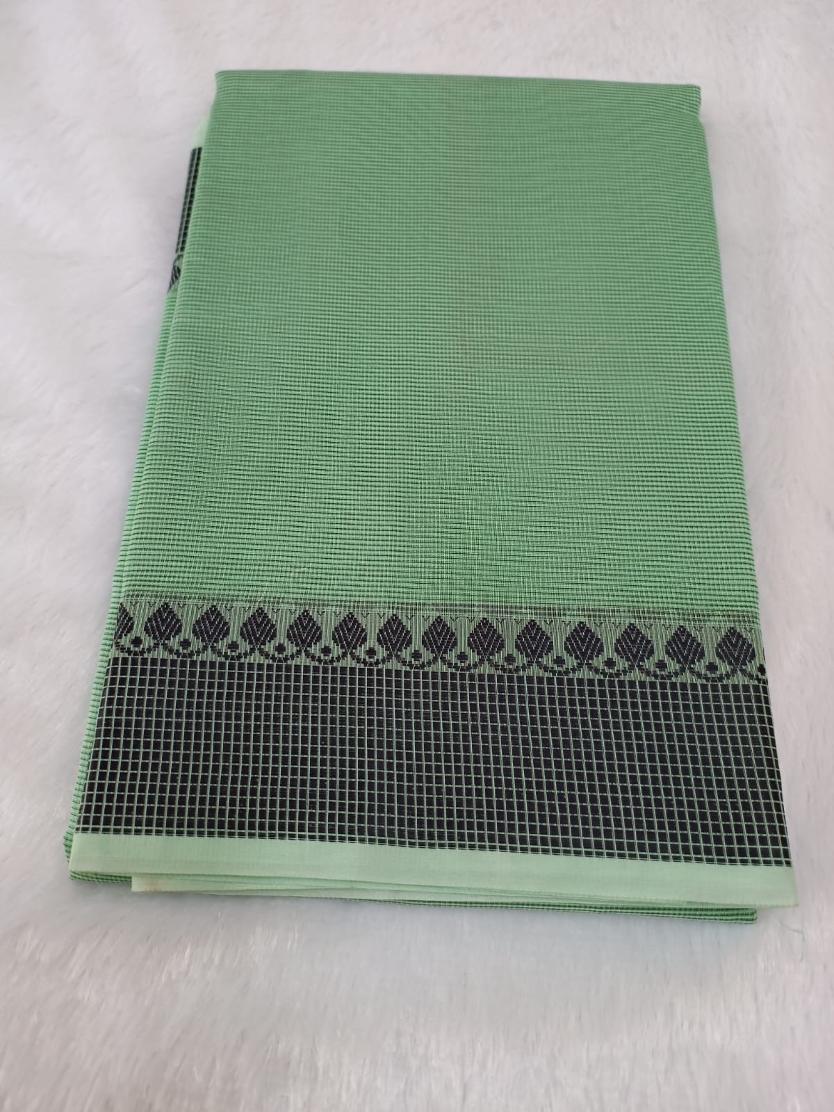 Emerald Green Supernet Saree