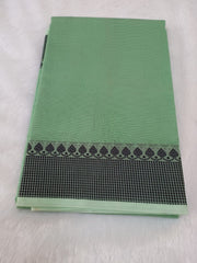 Emerald Green Supernet Saree