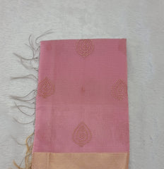 Hot Pink Fancy Check Saree