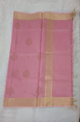 Hot Pink Fancy Check Saree