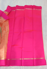 Light Salmon Fancy Check Saree