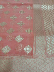 Orange Cotton Weaving Dupatta
