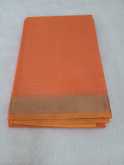 Pumpkin Orange Supernet Saree