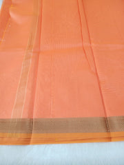 Pumpkin Orange Supernet Saree