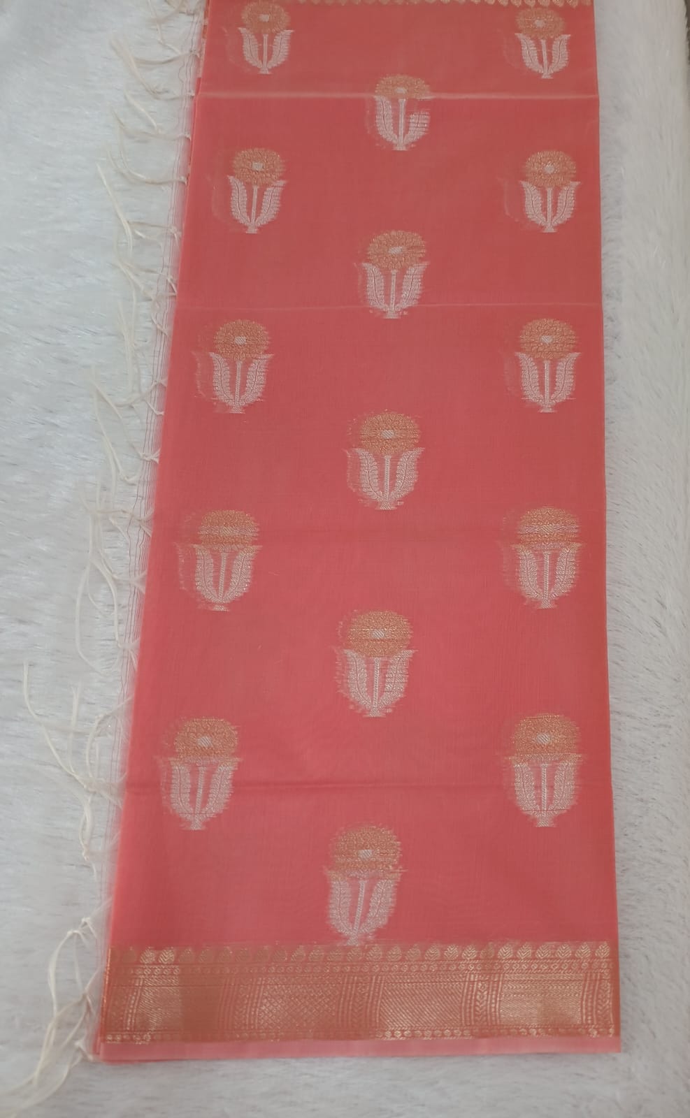 Orange Peach Fancy Dupatta