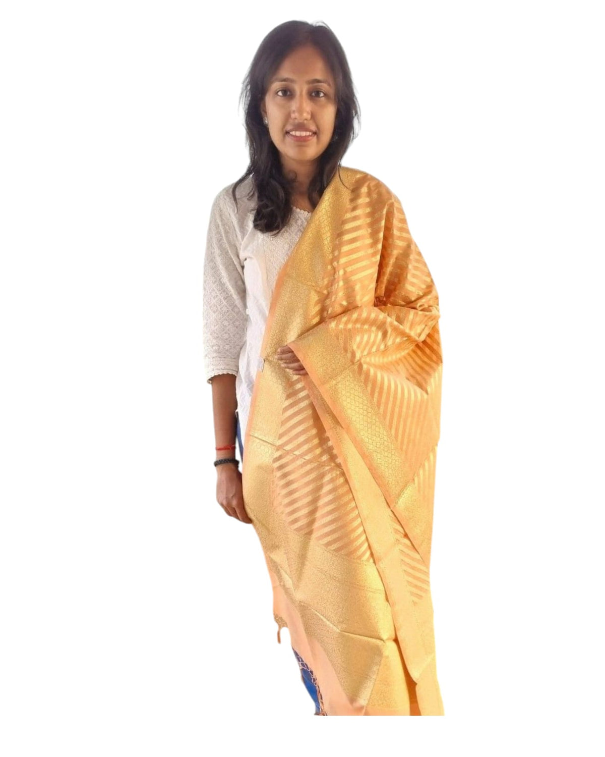 Tawny Peach Cotton Dupatta