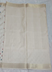Pearl White Silk Saree