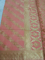 Pastel Peach Cotton Dupatta