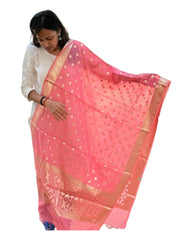 Blush Pink Cotton Dupatta