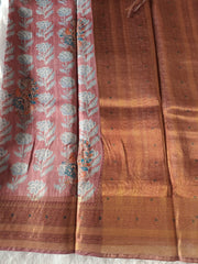 Light Purpleish Fancy Material Printed Saree