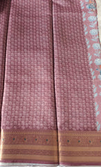 Light Purpleish Fancy Material Printed Saree