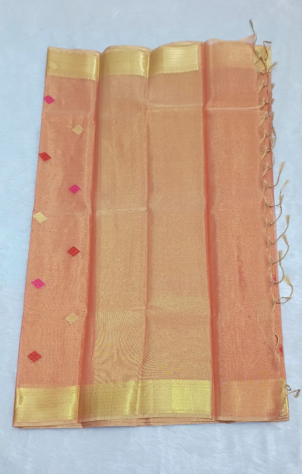 Shiny Cider Soft Tissue Saree