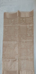 Shiny Hazelwood Soft Tissue Embroidery Saree