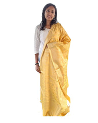 Light Canary Silk Dupatta
